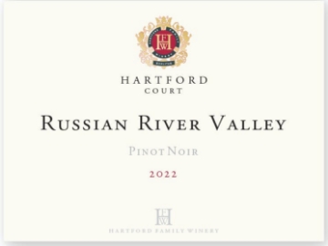 Hartford Court Pinot Noir Russian River Valley label