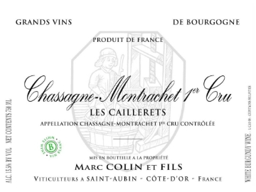 Marc Colin Chassagne Montrachet Les Caillerets label