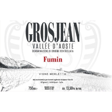 Grosjean Fumin Vigne Merletta label