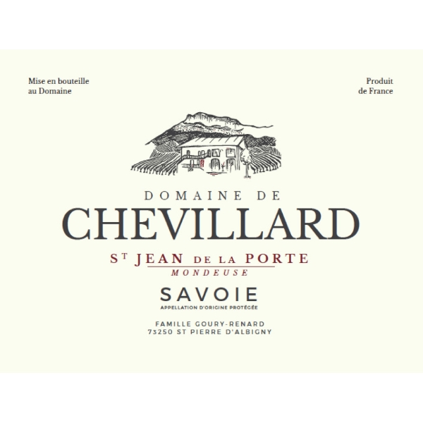 Domaine de Chevillard St. Jean de la Porte Mondeuse label