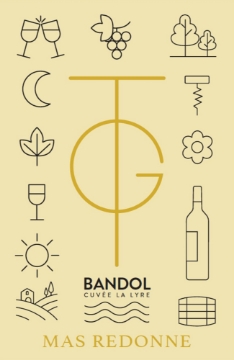 Mas Redonne Bandol Rosé label