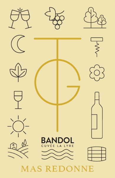 Mas Redonne Bandol Rosé label