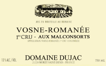 Domaine Dujac Vosne-Romanee 1er Cru Aux Malconsorts label