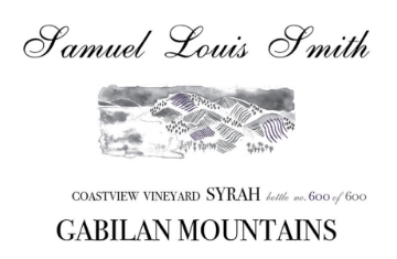Samuel Louis Smith Coastview Vineyard Syrah label