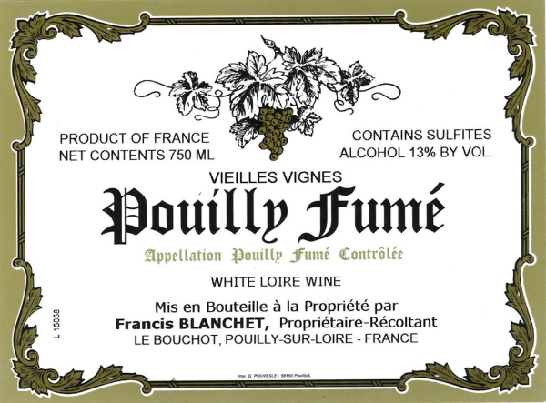 Francis Blanchet Pouilly-Fume Vieilles Vignes label