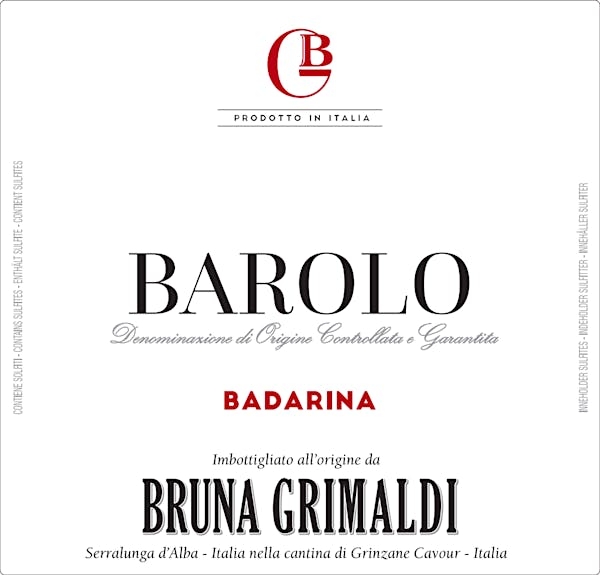 Picture of 2020 Grimaldi, Bruna - Barolo Badarina (750ml)
