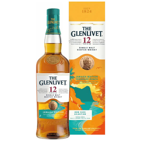 Picture of Glenlivet 12 yr Jamaica Edition Treasure Beach Single Malt Whiskey 750ml