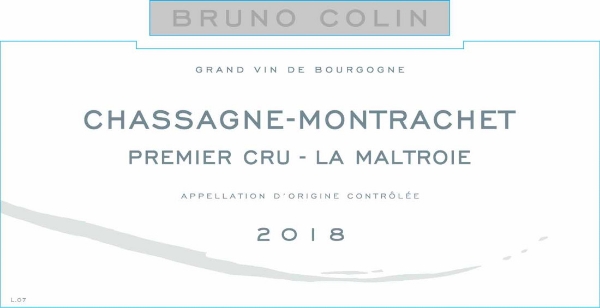 Bruno Colin Chassagne-Montrachet Maltroie label