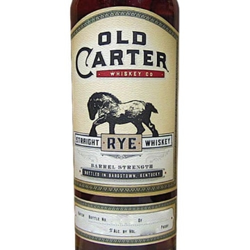 Picture of Old Carter Straight Rye Batch 16* 119.5 pf  Whiskey 750ml
