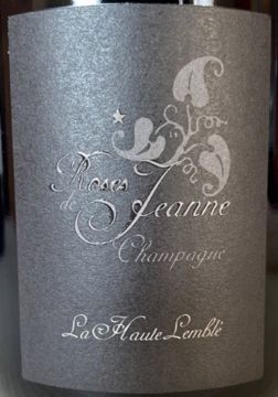 Picture of 2020 Roses de Jeanne - Champagne Blanc de Blancs La Haute-Lemblee (PRE ARRIVAL)