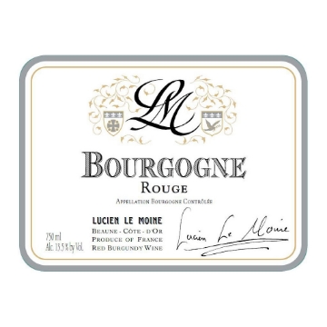 Lucien Le Moine Bourgogne Rouge label