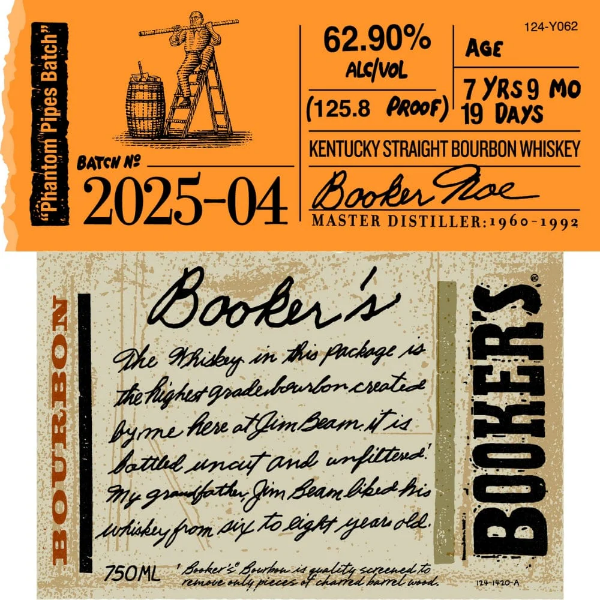 Picture of Booker's Phantom Pipe Batch 2025-04 Bourbon Whiskey 750ml