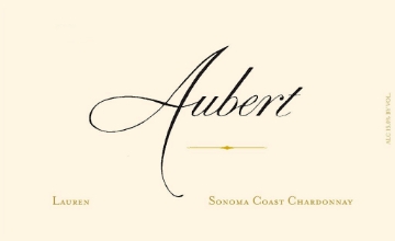Aubert Chardonnay Lauren label