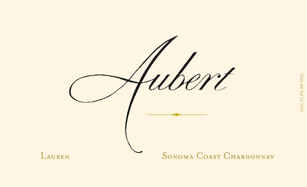 Aubert Chardonnay Lauren label