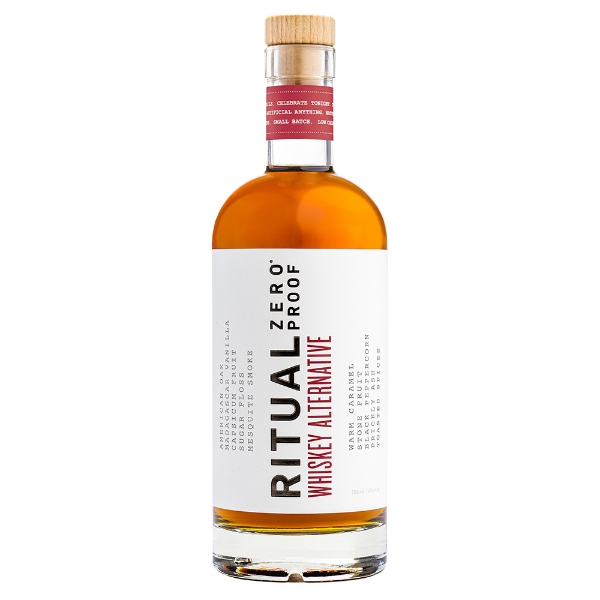 Ritual Zero Proof Whiskey Alternative bottle