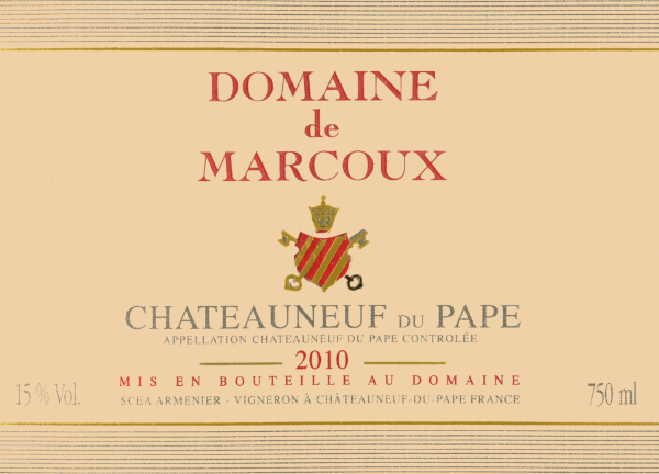 Picture of 2010 Marcoux - Chateauneuf du Pape (750ml)