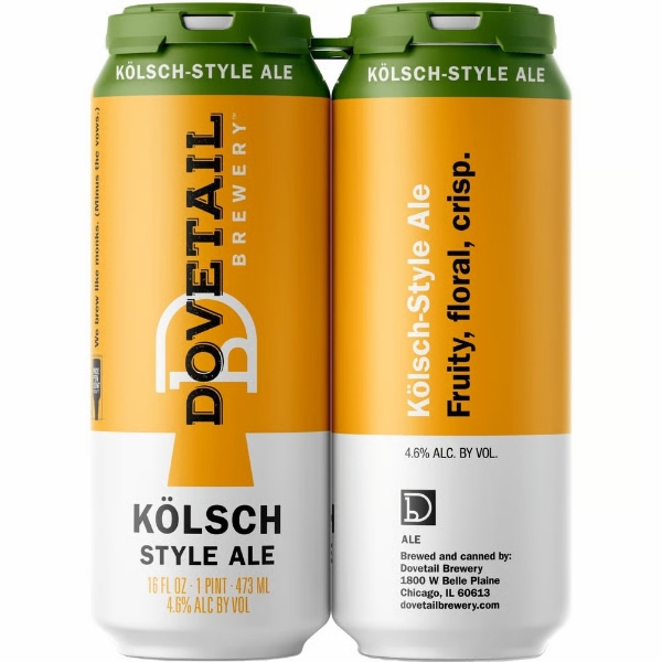 Picture of Dovetail Brewery Kolsch Style Ale 4pk can