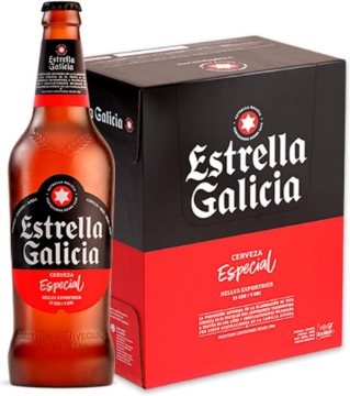 Picture of Estrella Galicia Cervesa Especial 6pk bottle