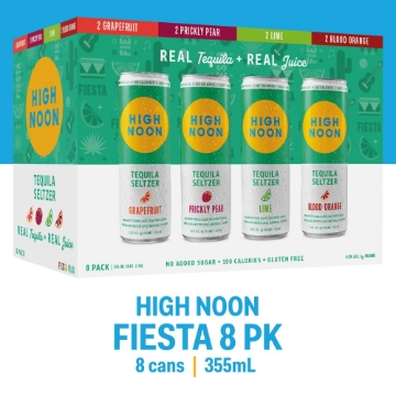 Picture of High Noon Spirits Tequila Seltzer Fiesta 8pk